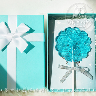 雪花礼盒墨大叔 手工棒棒糖网红抖音糖果冰雪奇缘礼物零食送女友