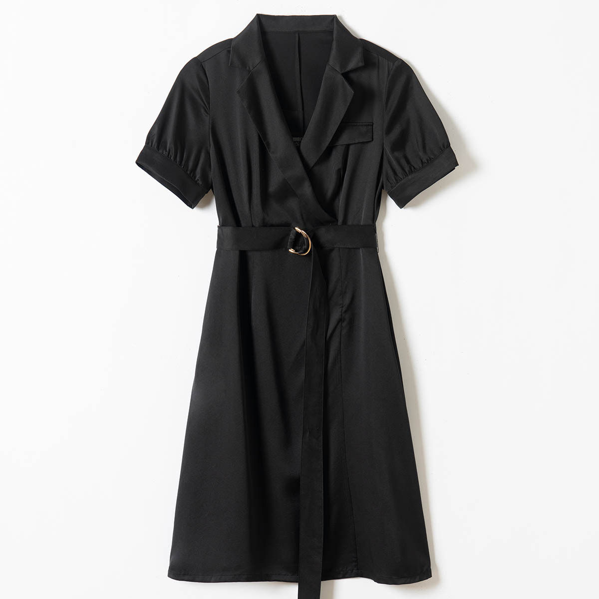 思诺芙德西装领轻熟优雅连衣裙女26春夏新款收腰通勤气质连衣裙