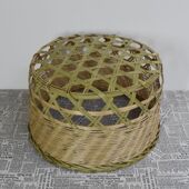 竹编炕衣竹罩加高被罩烘衣物袜子婴儿小孩衣服烘干镂空灯罩子竹筐