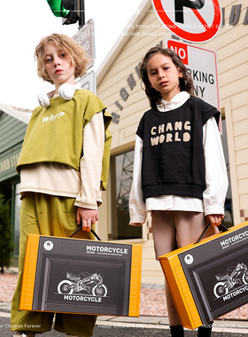 mobee摩托车礼盒玩具小男孩仿真合金车赛模型儿童回力车生日礼物