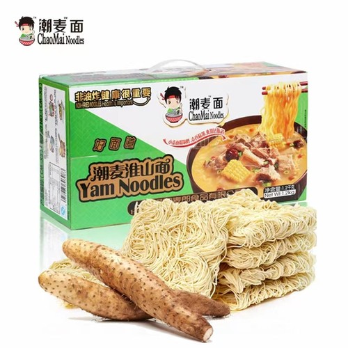 山药炒汤面潮麦面系列弘威淮山面