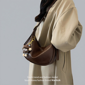 斜挎饺子包 流行单肩包爆款 Mankok高级感美拉德包包女2026新款 时尚