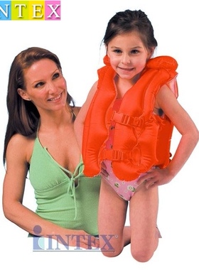 正品INTEX-58671豪华游泳背心 游泳衣 儿童充气救生衣 充气背心