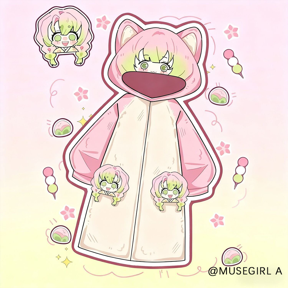 甘露寺蜜璃睡袍女珊瑚绒秋冬睡衣家居服套装鬼灭之刃恋柱COS卡通,模玩/动漫/周边/娃圈三坑/桌游,动漫T恤/鞋帽/服装,淘宝优惠券,粉丝福利购,淘宝优惠卷