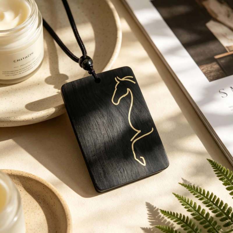 原创图案设计实木檀木古筝指甲琵琶胶布收纳板送收纳包纯手工打磨