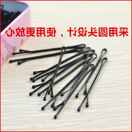 Hair band Small Chaccia small black pinch hair clip Hair Clip Hair Chops Haircut Korean version Black word hair clip Hairpin Photo Gallery