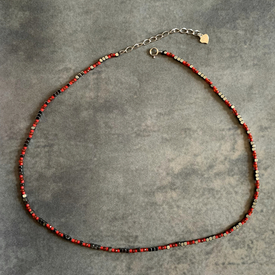 VIKIKO小众ins红玛瑙锁骨链925银