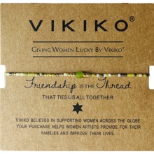 VIKIKO女生小众设计天然绿玛瑙小珠串细小手链女闺蜜惊喜礼物
