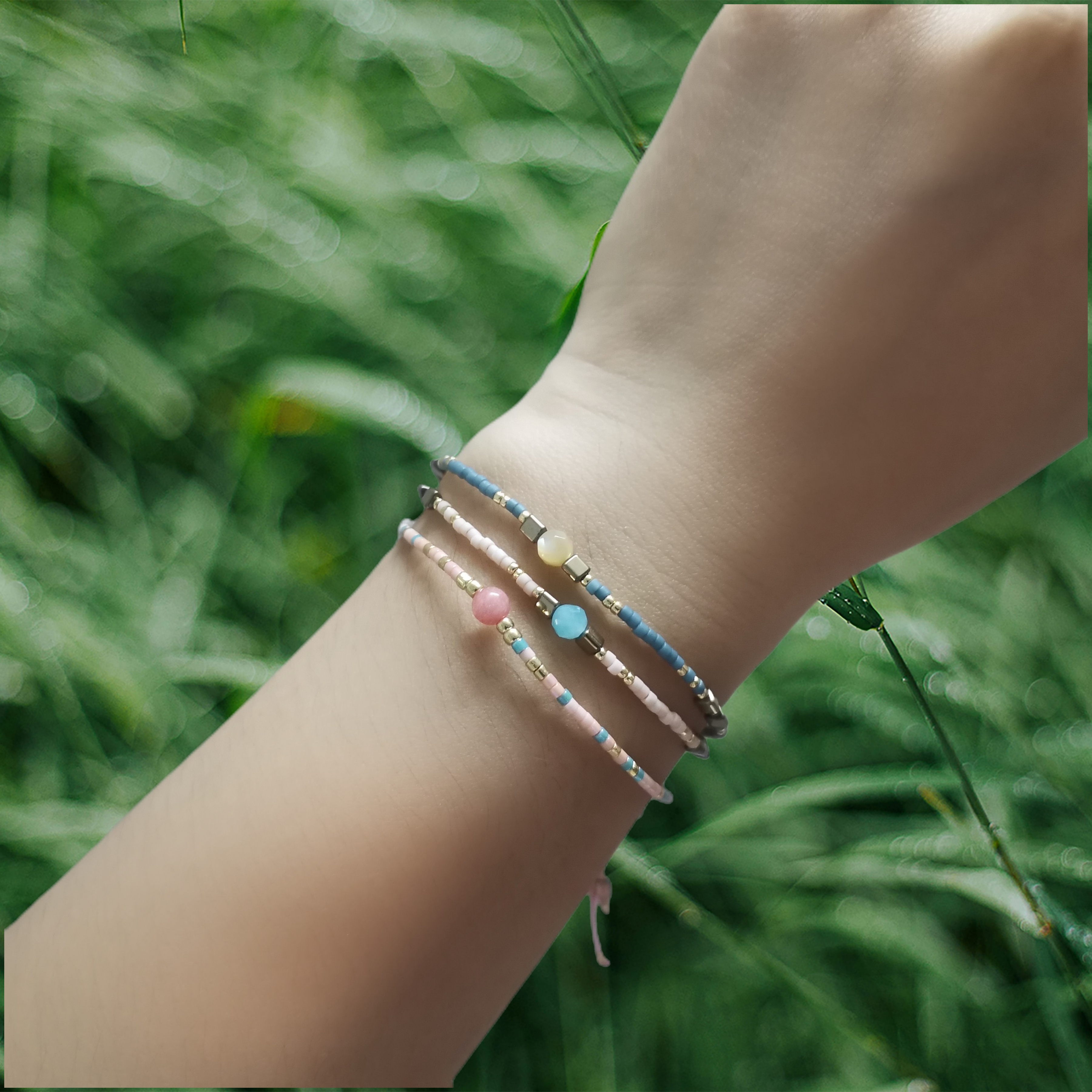 桃花手链VIKIKO贝壳小众设计女生