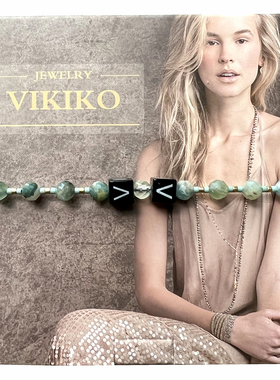 vikiko闺蜜手链碧玺宝石原创