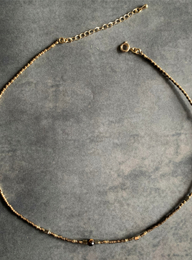 VIKIKO【勇气独立】天然虎晶石我的姐姐同款项链女生张子枫锁骨链