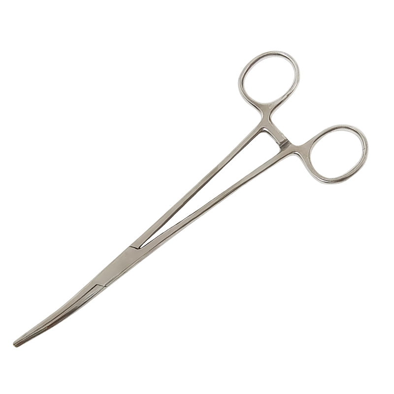 兽用不锈钢止血钳18cm长止血钳子医用手术拔火罐直头弯头血管钳