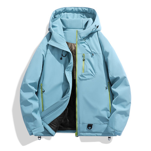 【恩佳专享】冬季户外情侣保暖运动休闲冲锋棉衣外套8870