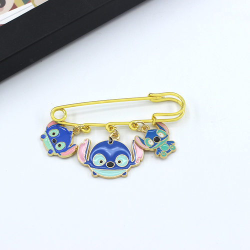 可爱通史迪仔胸针服饰星