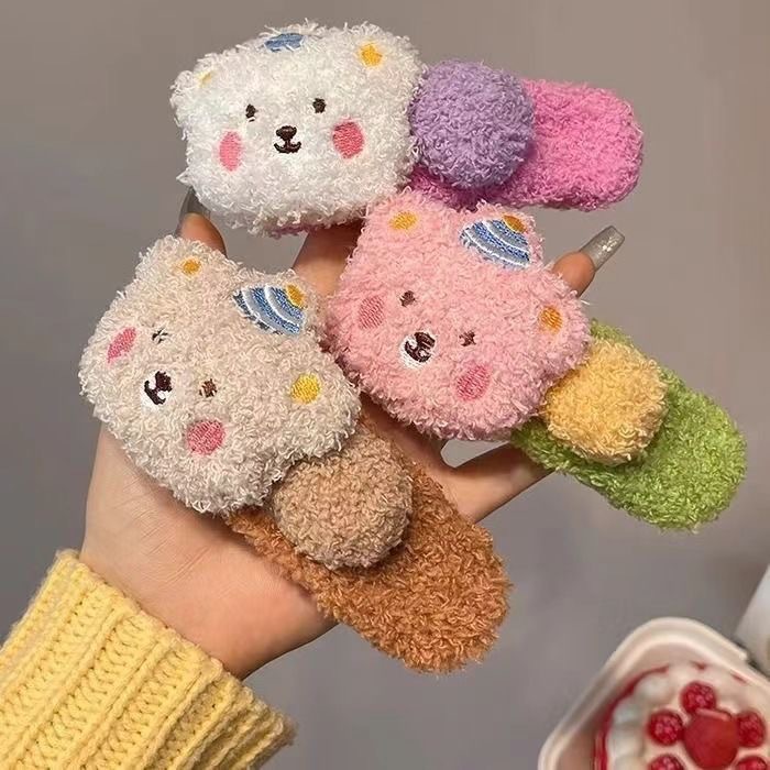 秋冬毛绒布丁小熊可爱鸭