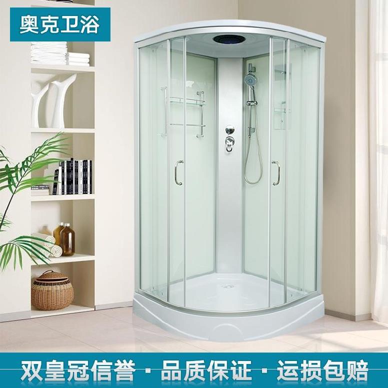 现代扇形淋浴房整体浴室家用浴室柜洗澡间玻璃小户型卫生间隔断帘|ruв категории награду материалов, туалетные принадлежности, душевая, в целом, душевая - от Buy2taobao.com для оказания профессиональной услуги покупки агента Taobao