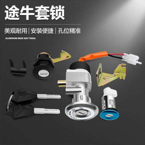 电动车世纪凌鹰龙头锁电门锁