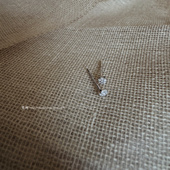 梵树For 好用基础迷你圆盘锆石耳钉 S999纯银 handmade 放映中