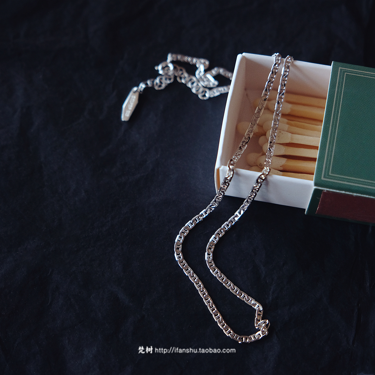 梵树For handmade-《日日是好日》silver925 猪鼻纯银项链 锁骨链