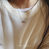 梵树For 精致碎钻细闪转运珠项链 S999足银 handmade 十二个月