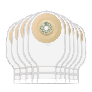 优乐活一件式微凸面底盘粘贴式肠袋粪袋底座两件式大便造瘘造口袋