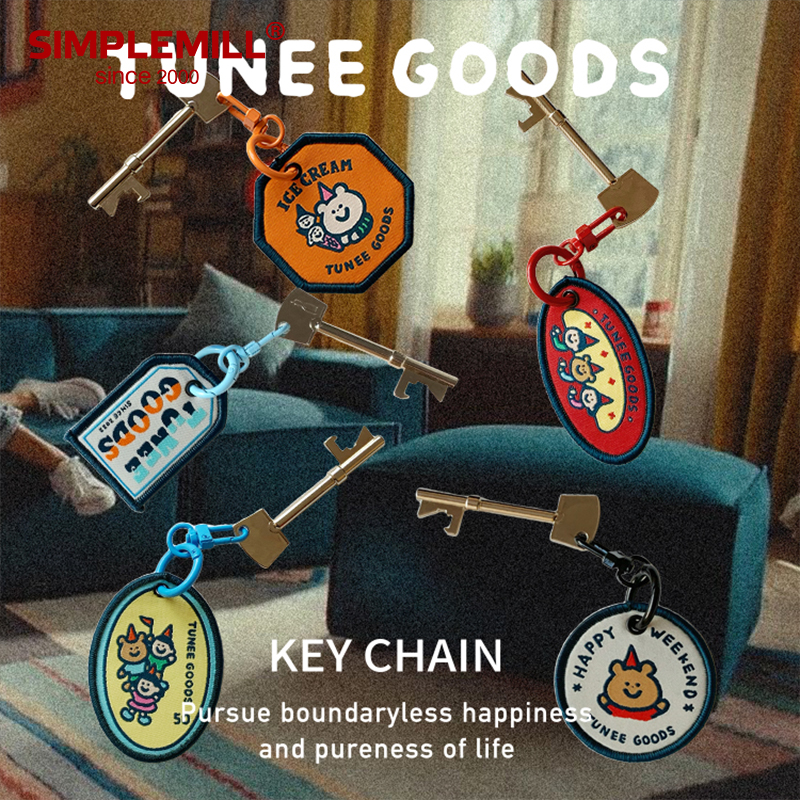 朴坊TUNEEGOODS双面编织布钥匙扣