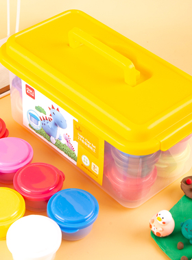 得力67847超轻粘土手工制作太空彩泥不粘手12色魔趣超轻型黏土