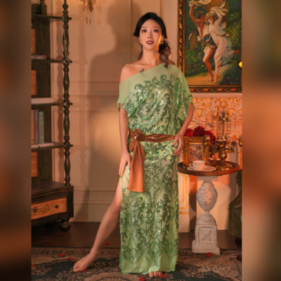 蝶舞汇新款肚皮舞新款民俗练功服练习服演出服长款balady shabby