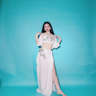 特价 舞蹈练功服吊带长裙重工三件套 清仓肚皮舞练习服新款