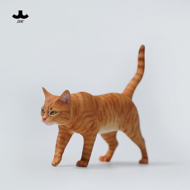 JXK 1/6中华田园猫真小猫咪宠物家猫橘猫模型摆件手办潮流玩具