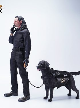 JXK1/6拉布拉多宠物狗玩偶简约仿真树脂桌面模型动物日常手办摆件