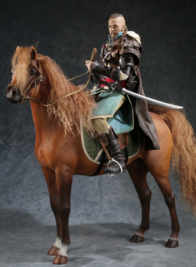 Mr.Z 阿拉伯马 高端动物模型仿真骏马树脂摆件配兵人坐骑桌面饰品