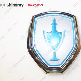 华晨鑫源金杯小海狮新海狮T5T3电动车LOGO前车标新海豚EV机盖车标