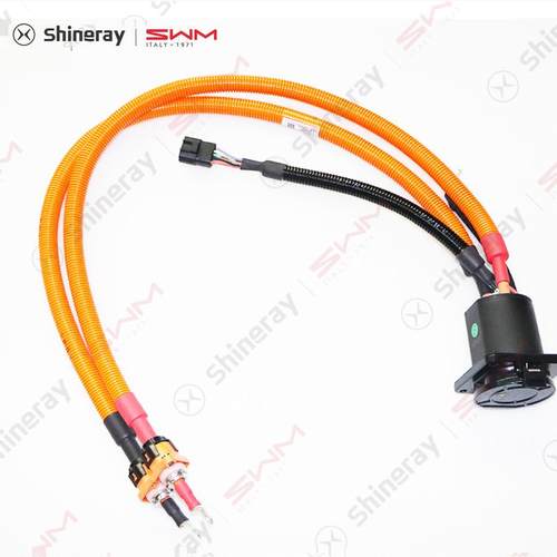 SRM鑫源T3LEV新能源新海豚EV电动汽车充电插座125A直流快充总成