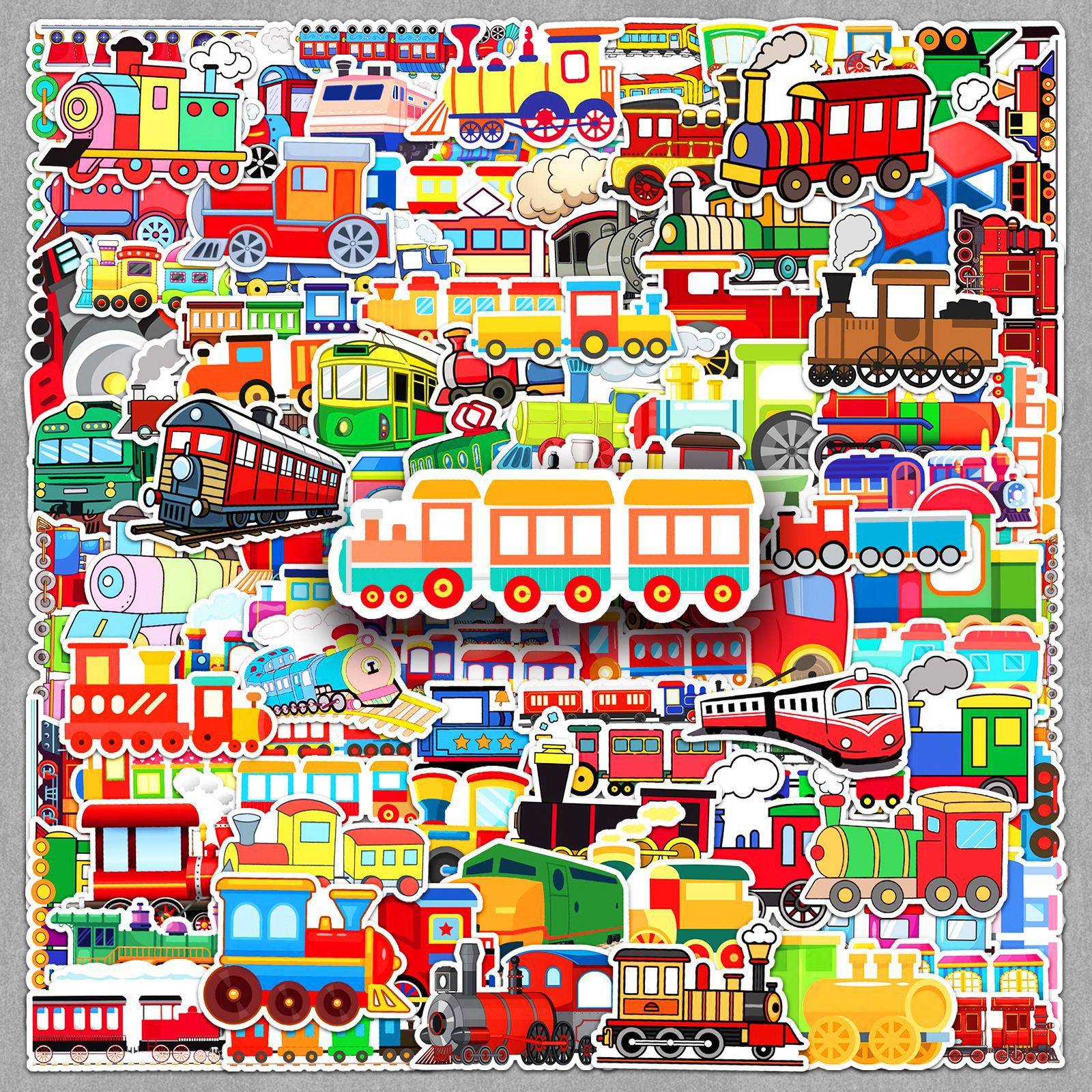 100张小火车卡通个性潮流创意交通工具贴纸桌面水杯手机壳DIY贴纸,文具电教/文化用品/商务用品,贴纸/立体贴纸,淘宝优惠券,粉丝福利购,淘宝优惠卷