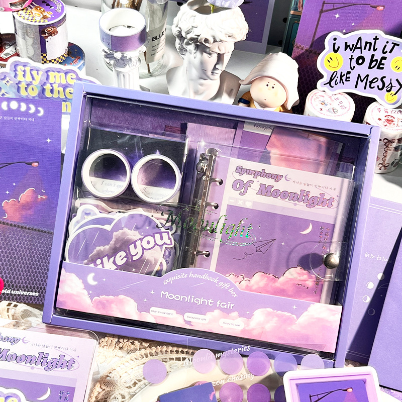 跨境手账套装账本ins伴手礼活页套装礼盒学生礼物生日礼物