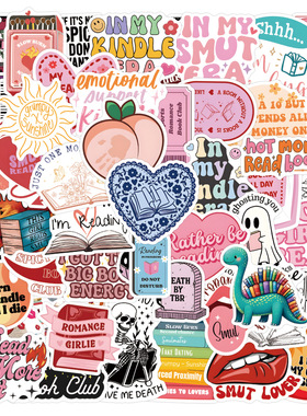 55张新款 smut book 个性创意装饰diy涂鸦贴纸防水自粘贴纸