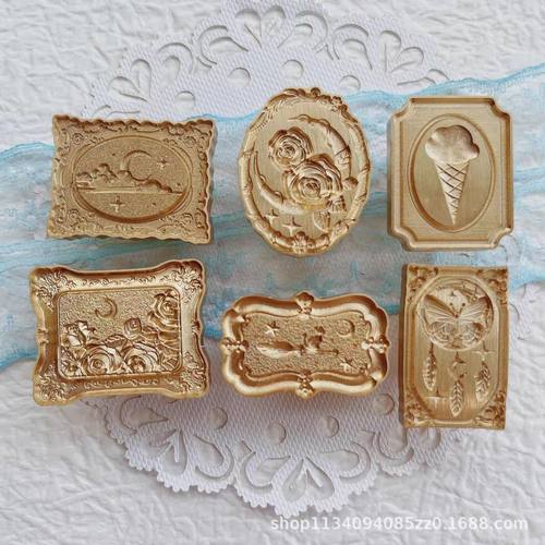 火漆印章源头异形磨砂多种款式信封封口锌合金火漆章头