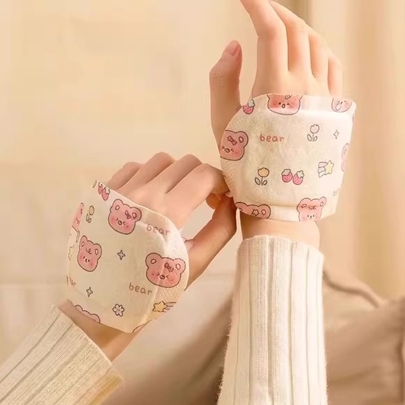 卡通可爱穿戴式暖手宝套手自发热手部贴暖脚足底暖贴包睡觉用免握