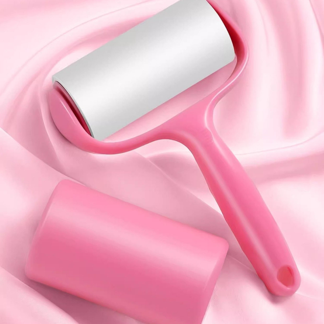 粘毛器滚筒可撕式滚刷沾毛除毛猫毛粘头发神器粘纸滚撕纸替换卷纸