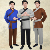 古代农民灯笼裤 演出服平民百姓小二演出服 成人角色扮演汉服男古装