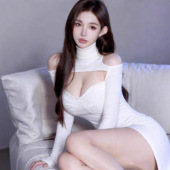 性感短款 辣妹风白色镂空露肩高领针织衫 女修身 纯欲小上衣TZ7472