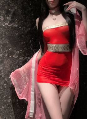 爱如如情感内衣性感抹胸狐妖苏妲己包臀古风异域风情新娘套装5767