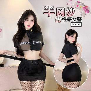 性感教官制服诱惑套装2025新款床上挑*逗男人情感内衣激情免*脱