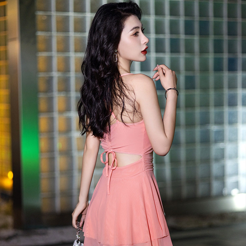 桑拿晚礼服短裙夜总会深V性感真空连衣裙显瘦小姐工作服夜店女装