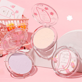 xixi粉饼定妆遮瑕雾面提亮雾感粉饼控油持久哑光白色紫色舞台妆