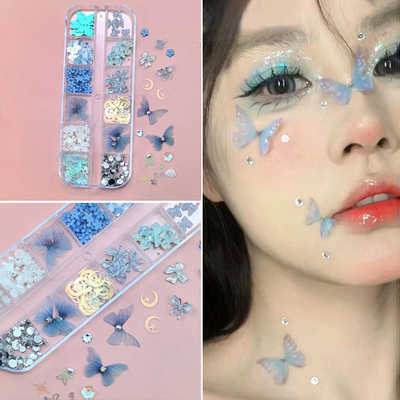 新款脸部贴蝴蝶饰品古风化妆工具