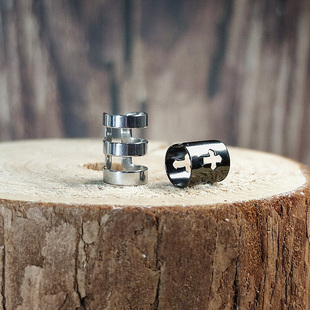 无耳洞耳夹韩版男耳骨夹女假耳环单只学生男士钛钢假耳钉耳饰品潮