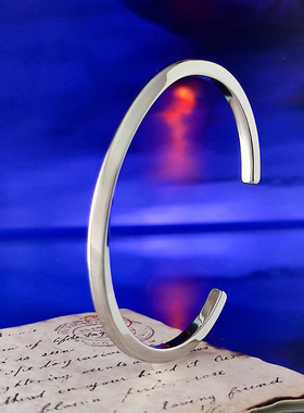 莫比乌斯环情侣手镯钛钢不掉色