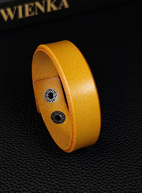 简约牛皮手环个性手链复古时尚